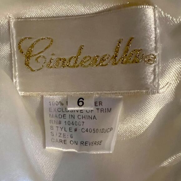 CINDERELLA Flower Girl Pageant Wedding Birthday Party Dress Toddler Size 6 - Picture 4 of 4
